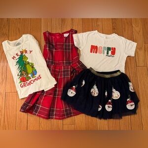 Girls Holiday Christmas Bundle, Size 6/7